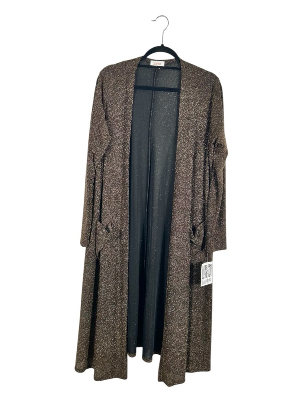 Lularoe‎ Sarah Gold Shimmer Open-Front Cardigan Size Large NWT